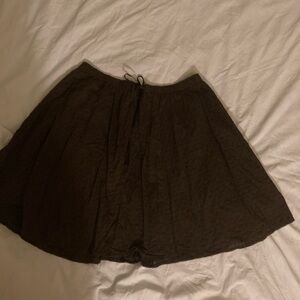 woman dark brown mini skirt size medium